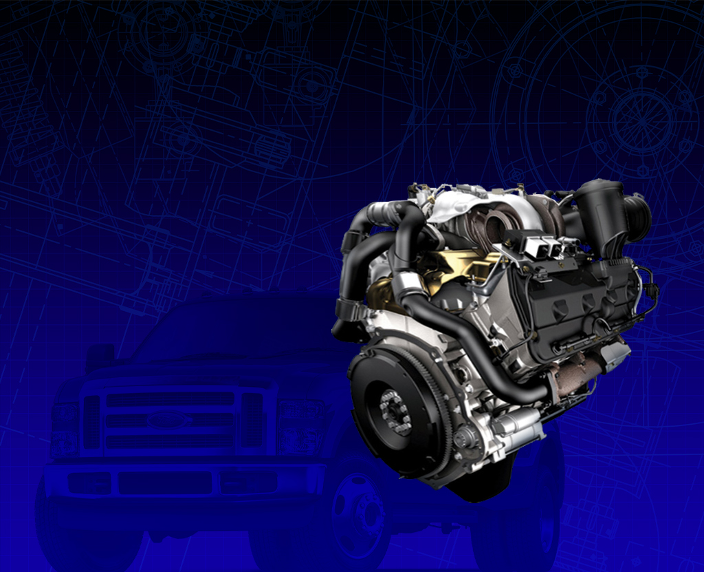 The 6.4L Power Stroke Diesel Engine.